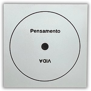 Gráfico Radiestesia MDF 3mm 20x20cm - 027 - Antidepressão - BRANCO