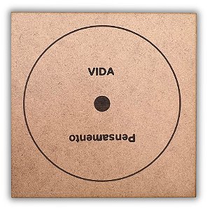 Gráfico Radiestesia MDF 3mm 20x20cm - 027 - Antidepressão - CRU