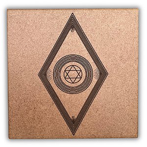 Gráfico Radiestesia MDF 3mm 20x20cm - 034 - Justiça Divina - CRU