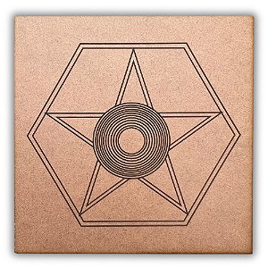 Gráfico Radiestesia MDF 3mm 20x20cm - 037 - Regulador Hormonal - CRU