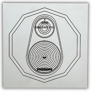 Gráfico Radiestesia MDF 3mm 20x20cm - 038 - Relax Sono a Distancia - BRANCO