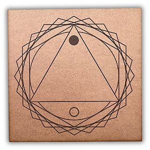 Gráfico Radiestesia MDF 3mm 20x20cm - 045 - Antidepressor 2 - CRU