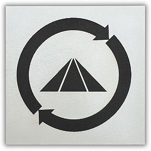 Gráfico Radiestesia MDF 3mm 20x20cm - 046 - Prosperador - BRANCO