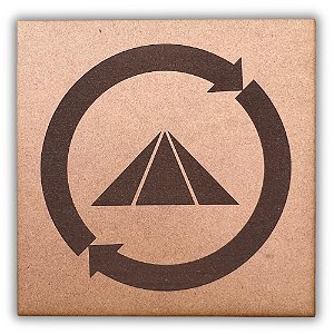 Gráfico Radiestesia MDF 3mm 20x20cm - 046 - Prosperador - CRU