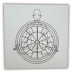 Gráfico Radiestesia MDF 3mm 20x20cm - 052 - Yogue Amplificador - BRANCO