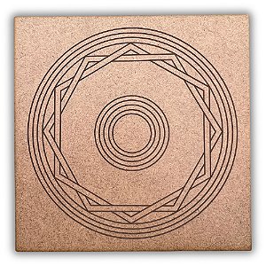 Gráfico Radiestesia MDF 3mm 20x20cm - 053 - Amplificador Energizador - CRU