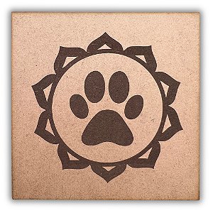 Gráfico Radiestesia MDF 3mm 20x20cm - 060 - Chakra Braquial - CRU