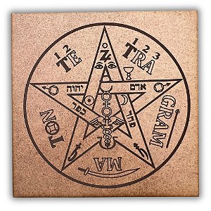 Gráfico Radiestesia MDF 3mm 20x20cm - 066 - Tetragramaton - CRU