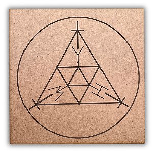 Gráfico Radiestesia MDF 3mm 20x20cm - 071 - Scap Andre Philippe - CRU