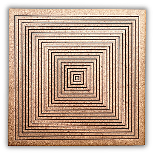 Gráfico Radiestesia MDF 3mm 20x20cm - 073 - Piramide Gerador de Energia - CRU