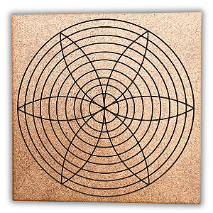 Gráfico Radiestesia MDF 3mm 20x20cm - 076 - Harmonia 2 - CRU