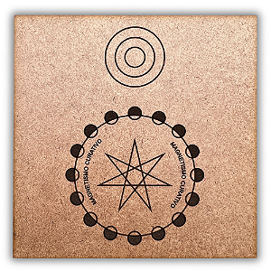 Gráfico Radiestesia MDF 3mm 20x20cm - 084 - Magnetismo Vital e Curativo - CRU