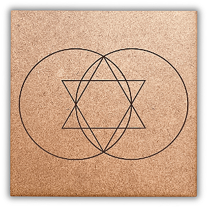 Gráfico Radiestesia MDF 3mm 20x20cm - 085 - Vesica Psics - CRU