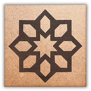 Gráfico Radiestesia MDF 3mm 20x20cm - 089 - Quadrata - CRU