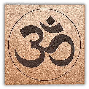 Gráfico Radiestesia MDF 3mm 20x20cm - 092 - Om com Circulo - CRU