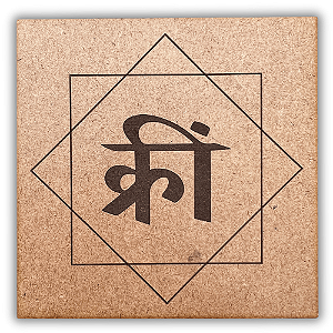 Gráfico Radiestesia MDF 3mm 20x20cm - 100 - Krim - CRU