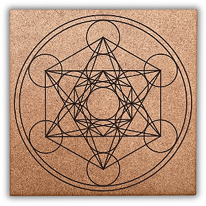 Gráfico Radiestesia MDF 3mm 20x20cm - 102 - Metatron - CRU