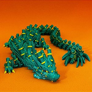 Dragão verde articulado