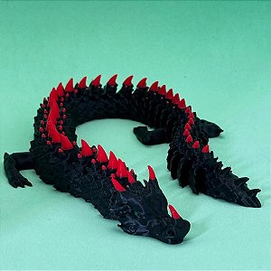 Dragão preto articulado