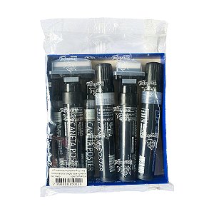 KIT COM 6 CANETAS POSTER TITA BASE ÁLCOOL