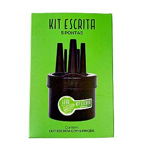 KIT ESCRITA PARA CARTAZISTA 5 PONTEIRAS FELTRO LEAF