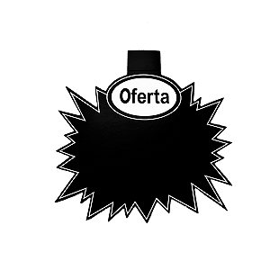 SPLASH PRETO COM OFERTA COM ABA 20X23 COM 100 UNIDADES