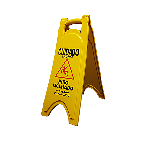 CAVALETE SINALIZADOR PISO MOLHADO