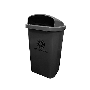 LIXEIRA QUADRADA RECICLAVEL 60 LITROS