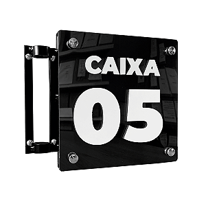 PLACA DE CAIXA PREMIUM 25X25 FRENTE E VERSO