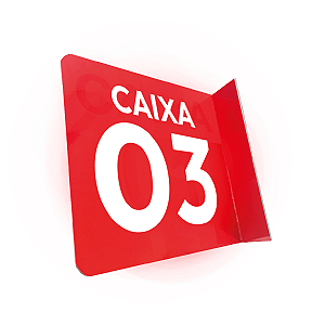 PLACA DE CAIXA CLASSIC 25X25 FRENTE E VERSO