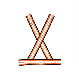 Colete X Refletivo Nikokit Cor Laranja Uso Dia