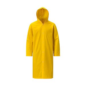 CAPA DE CHUVA PVC COM FORRO AMARELA (CA 39308)