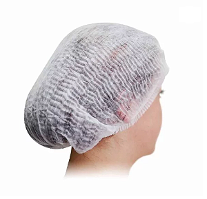 TOUCA DESCARTAVEL TNT CLIPADA COM 100 UNIDADES VOLK