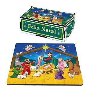 Quebra-Cabeça Presépio Natal - 16 Peças