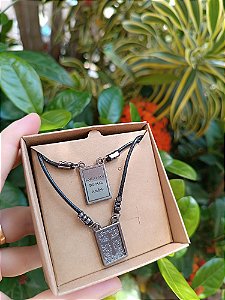 Escapulário Cruz Grafite