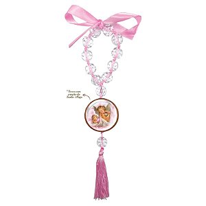 Adorno Anjo da Guarda - Rosa