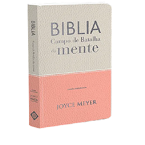 BIBLIA CAMPO DE BATALHA DA MENTE - BRANCO E ROSA
