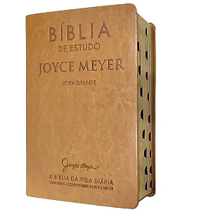 Bíblia Estudo JM - Caramelo - NVI - Grande - Bello Editora