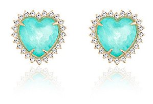 Brincos Coração Cristal Fusion | S1690967