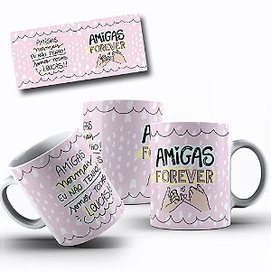 Caneca porcelana personalizada - Amigas Best Friend
