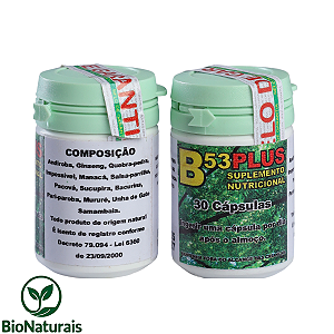 B53 Plus 30 Caps Suplemento Nutricional Natural