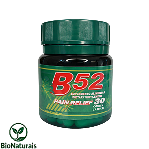 B52 Pain Relief 30 Caps Suplemento Nutricional Natural