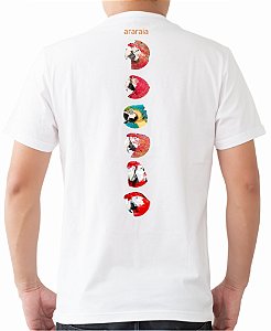 ab03c - Camiseta Arara Vermelha