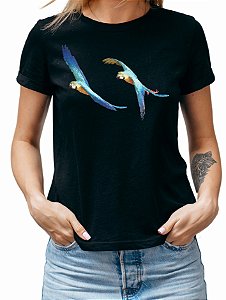 az01b - Baby Look Arara Azul