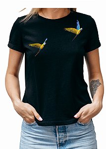 ac02b - Baby Look Arara Canindé