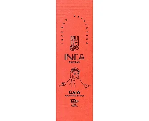 Incenso Gaia com 4 Varetas Inca Aromas