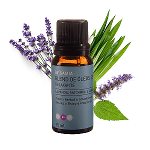 Óleo Essencial Blend de Óleos Relaxante By Samia - 15ml