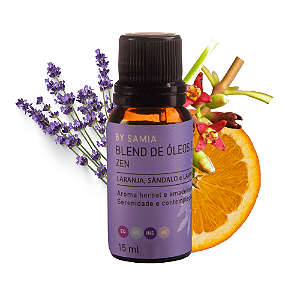 Óleo Essencial Blend de Óleos Zen By Samia - 15ml
