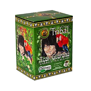 Chá Orgânico Açaí e Guaraná Caixa 15 Sachês Tribal Brasil