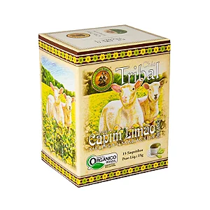 Chá de Capim Limão, Melissa e Maracujá Orgânico Caixa 15 Sachês Tribal Brasil